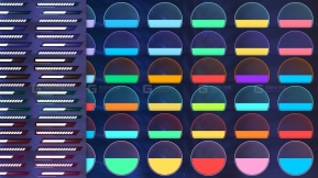 【UE】科幻现代平面主题GUI+UI 套件6个主题+PSD+AI