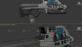 阿玛查姆12型脉冲武器-Armacham Type-12 Pulse Weapon 3D model