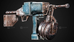 末世游戏就绪枪械 + 4K纹理 - Blenderkit系列03-Apocalyptic Game-Ready Guns + 4k Textures - Blenderkit Series03