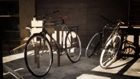 【UE】自行车维修工坊场景维修工具木屋内部环境 Bike Repairing