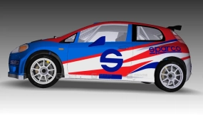 阿巴斯Punto - Abarth Punto 3D model-11