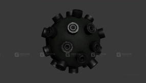 M20F手榴弹3D模型-27 - M20 F grenade 3D model-27