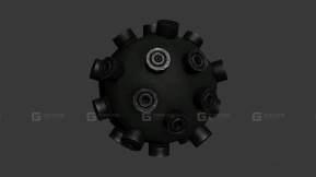 M20F手榴弹3D模型-27 - M20 F grenade 3D model-27