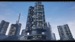 【UE】现代科幻大楼模型 Low Poly ModernSciFi Building Models
