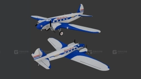 波音247d客机  Airliner Boeing 247d