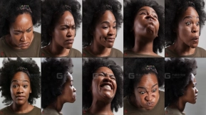 女性达莉亚人体面部表情参考素材 Female_Dalia human face expression reference