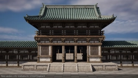 【UE】日本模块化寺庙（含内部结构）  Japanese Modular Temple (With Interiors)