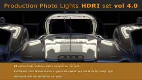 室内摄影棚灯光环境HDR素材 Photo Studio Light Plates HDRI Vol.2+3+4