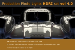 室内摄影棚灯光环境HDR素材 Photo Studio Light Plates HDRI Vol.2+3+4