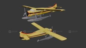Dhc-3 水獭浮筒飞机  Dhc-3 Otter With Floats