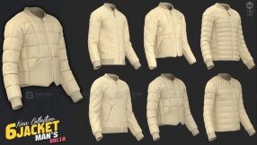 6件男士羽绒服棉服夹克外套vol.1 6 models of jacket fmales