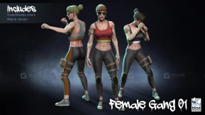 【UE】女性帮派01  Female Gang 01