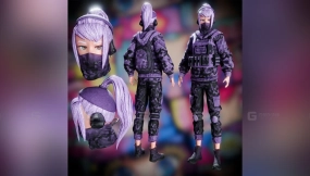 风格化动漫军事少女  Stylized-Anime Military Girl