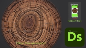 木桩树桩横截面年轮木纹生成器 Slice Tree Generator