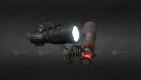 Surefire X300U-B手电筒 3D模型-10 Surefire X300U-B 3D model-10