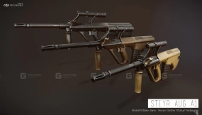 Steyr AUG A1 3D model