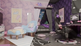 可爱玩家房间 粉彩哥特 Kawaii Gamer Room (Pastel Goth)