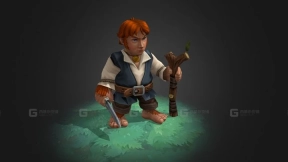动画矮人角色 - Dwarf animated character