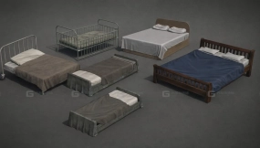 18+床模型合集 Bed model pack