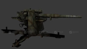 88毫米防空炮-19 - Flak 88mm 3D model-19