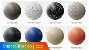 172+ Superellipse - Plastic Texture Collection 4K 塑料纹理合集 4K