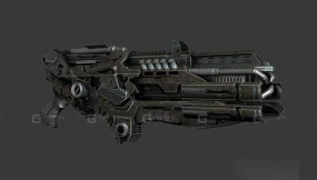 轨道光束枪 Rail beam gum 3D model-56