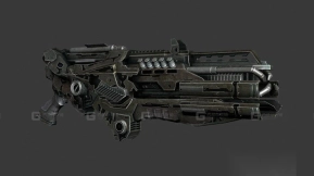 轨道光束枪 Rail beam gum 3D model-56