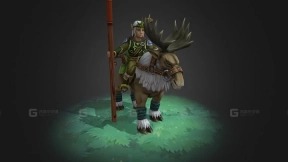 动画精灵骑手角色 - Elf rider animated character