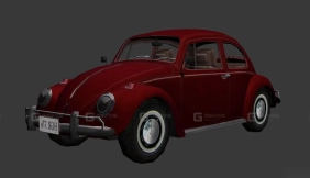 大众甲壳虫 - Volkswagen Beetle 3D model-51