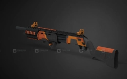 莫斯伯格500定制款3D模型-5 - Mossberg 500 Custom 3D model-5