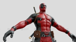 死侍3D模型 - DeadPool 3D Model