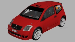 雪铁龙C2 R2 - Citroen C2 R2 3D model-193