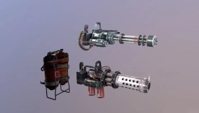 重型武器3D模型-56 - Heavy Weapons 3D model-56