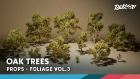 【UE】植被系列VOL.3 橡树  Foliage VOL.3 - Oak Trees (Nanite and Low Poly)