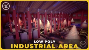 【UE】低多边形工业区  Low Poly  Industrial Area