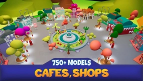 【UE】城市咖啡馆商店  Cafes & Shops City