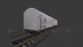 冷藏车 - Рефрежираторный вагон 3D model-44