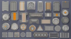 35+工业通风口空调风扇6 Industrial Kitbash 6 - 35_pieces