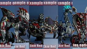 【UE】6个科幻机械动物模型合集 Sci-Fi Dragon