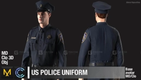 美国男警察制服