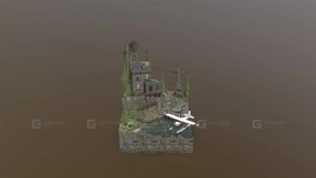 DAE场景模型 - 森林独行者 - DAE Diorama - Forest Loner