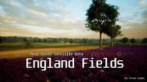 【UE】英格兰田野景观 - 真实比例卫星数据  Landscape  England Fields - Real Scale Satellite Data