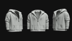 卫衣开衫帽衫外套 Front zip hoodie