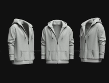 卫衣开衫帽衫外套 Front zip hoodie