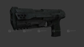 痛苦50口径手枪 - Pain 50 caliber pistol 3D model-36