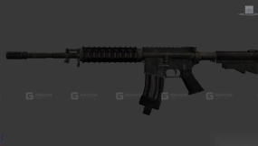 M4卡宾枪-M4 3D model