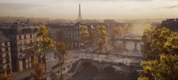 【UE】巴黎街道楼房建筑树木喷泉  Paris Fontaine Saint-Michel