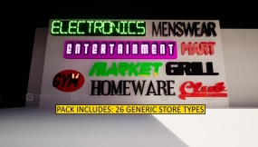 【UE】霓虹灯与商店招牌  Neon & Shop Signs
