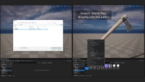 【UE4.26-5.8】混合文件导入器  Blend File Importer