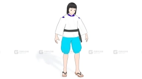 风格化男士羽织套装  Stylized Man Happi Outfit